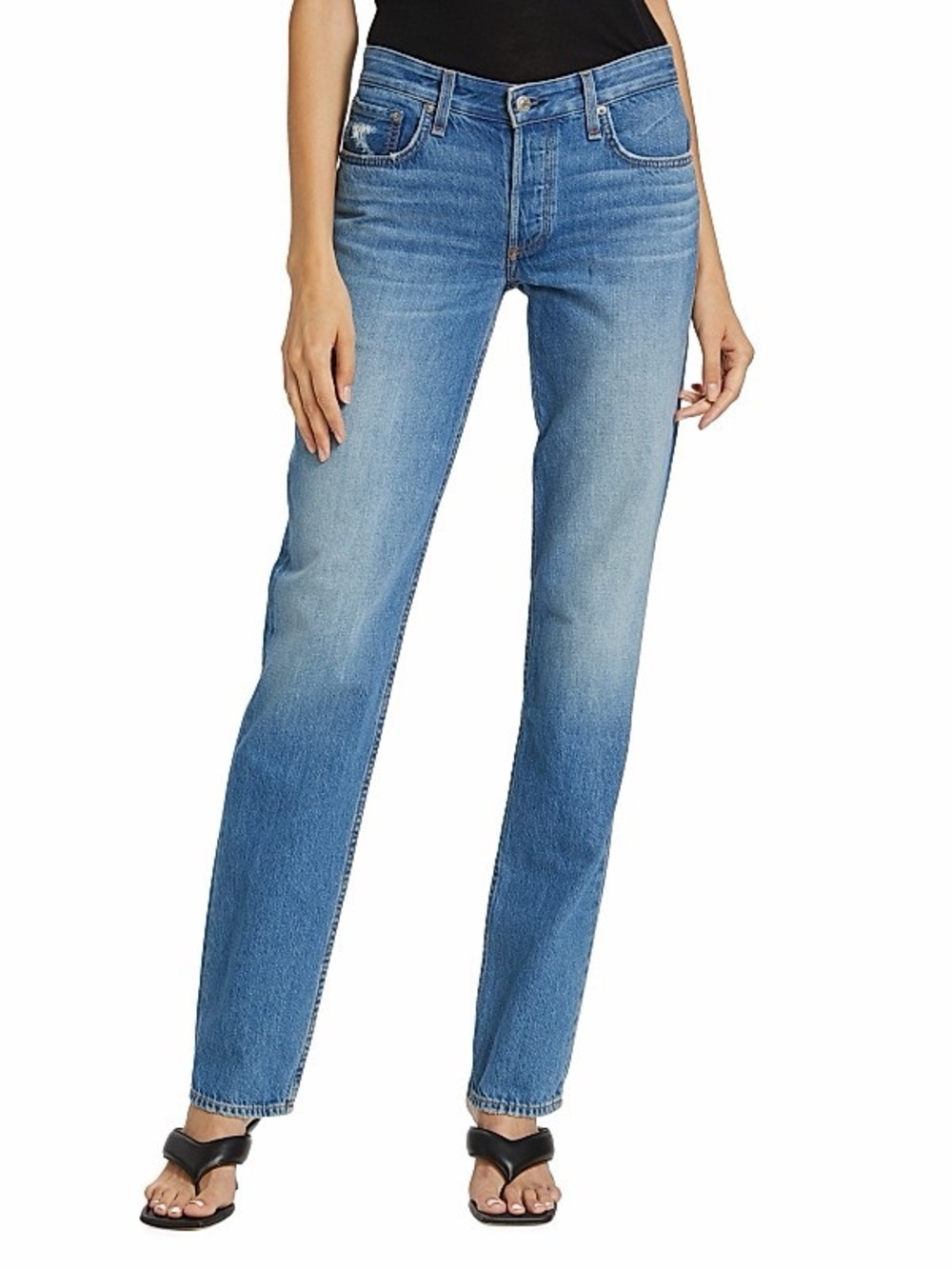 rag & bone Piper Low Rise Straight Jeans (24)